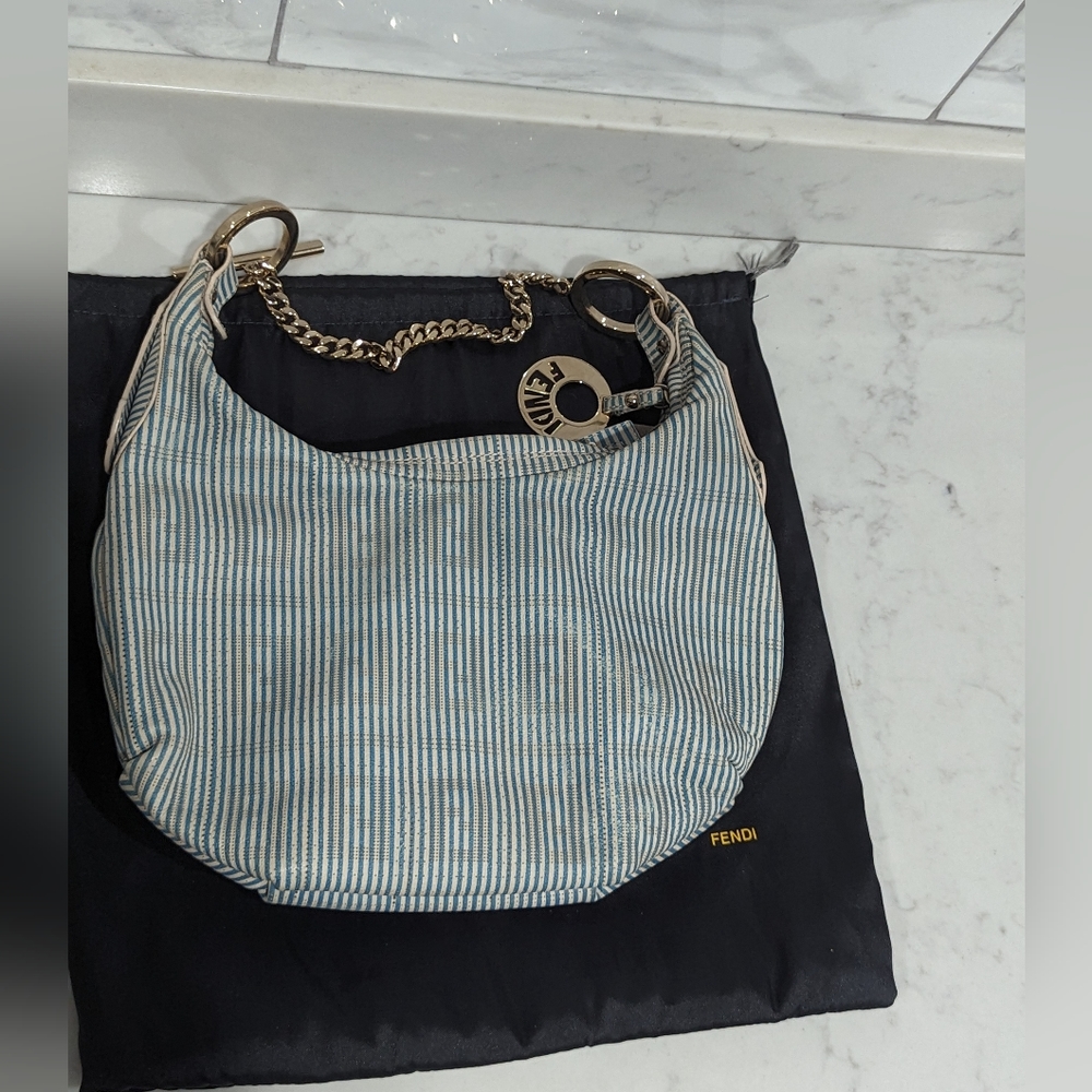 Authentic Fendi Zucca FF Print Nautical Chef Bag